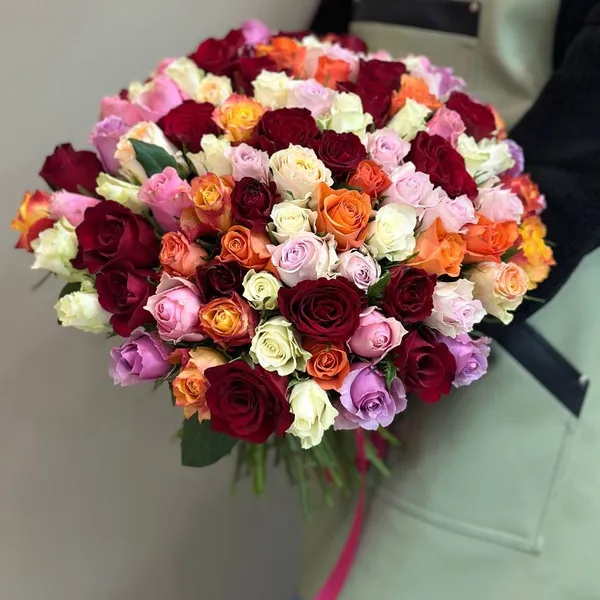 Букет из 101 розы микс