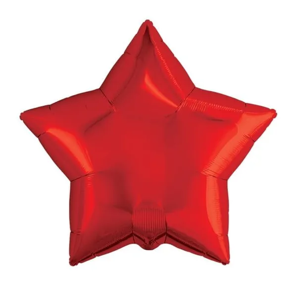 Шар фольгированный "Звезда красная" (гелиевый)