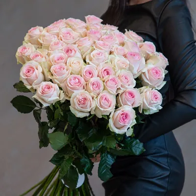 Букет из 45 нежных роз "Свит"