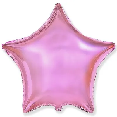 Шар фольгированный "Звезда розовая" (гелиевый)