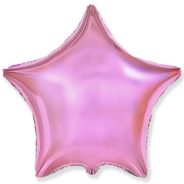 Шар фольгированный "Звезда розовая" (гелиевый)
