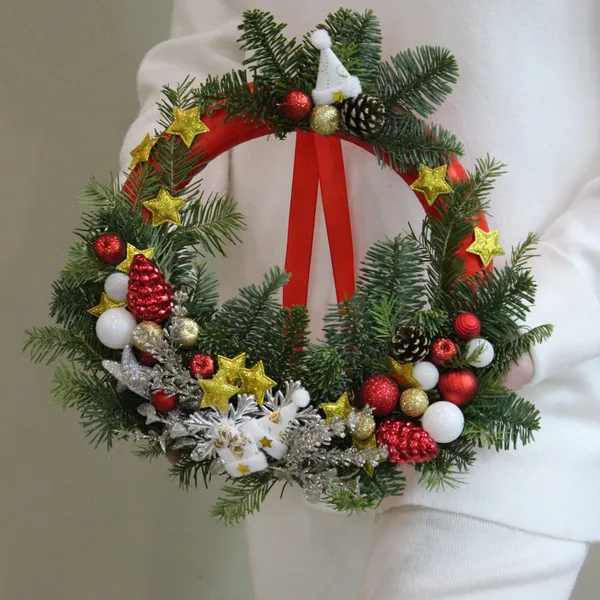 Новогодняя композиция "Венок малый"