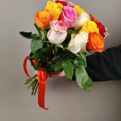 Букет из 15 роз микс