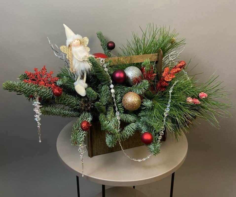 Новогодняя композиция "Рождественский ангел"