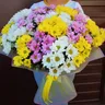 Букет из 21 кустовой хризантемы микс 1