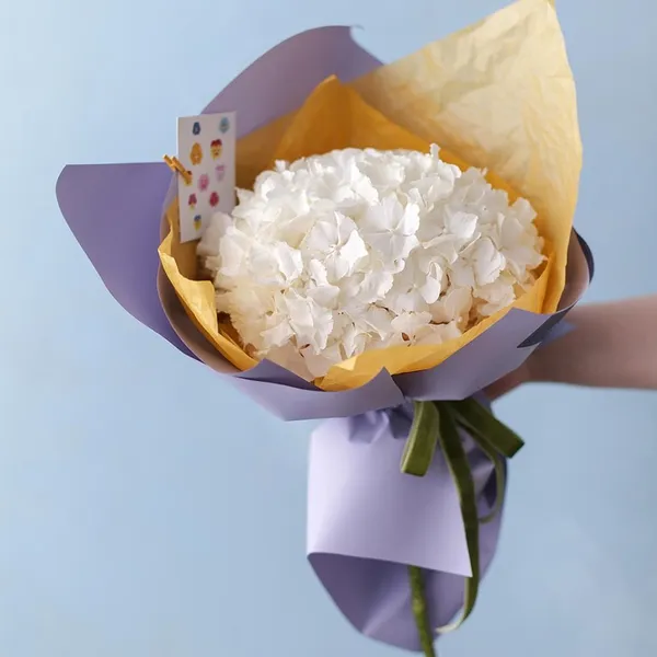 Букет из белых гортензий XS