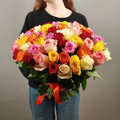 Букет из 51 розы микс