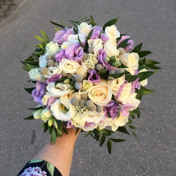 Букет невесты №2 "Синяя коллекция"