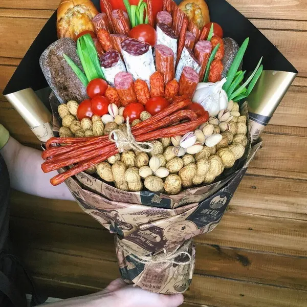 Мужской букет "Под пенное"