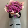 Букет из кустовых пионовидных роз " Мисти баблз" M 1