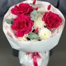 Букет с розами и хризантемой "Прекрасные чувства" 4