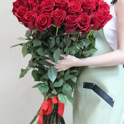 Букет из 35 эквадорских роз 100 см.