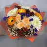 Букет с хризантемой и герберой "Солнечный день" 2