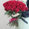 Букет из 51 красной розы "Эксплорер" 50 см 2