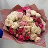 Букет с кустовой пионовидной розой "Шик" 2