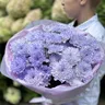 Монобукет с лавандовой хризантемой 1