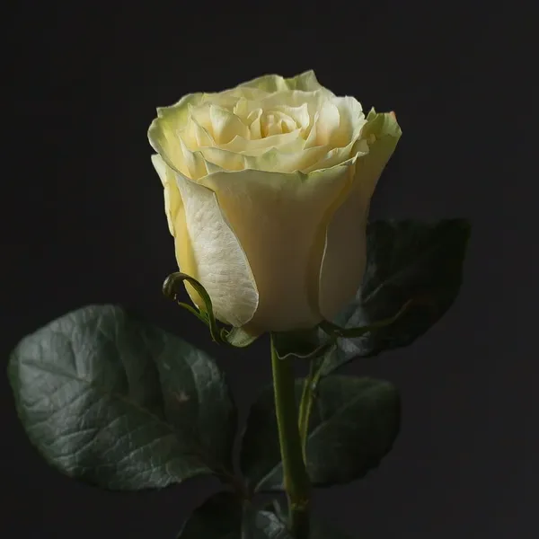 Роза белая эквадор "Мондиаль" 60 см