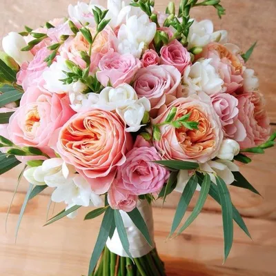 Букет невесты №3 "Розовая коллекция"