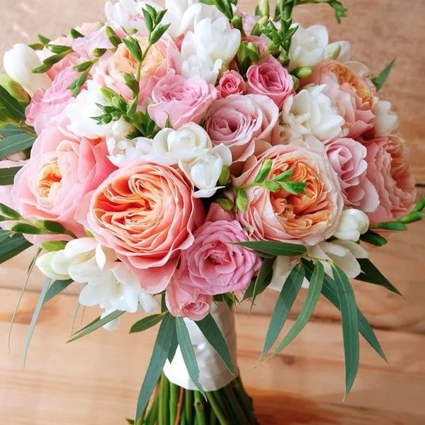 Букет невесты №3 "Розовая коллекция"