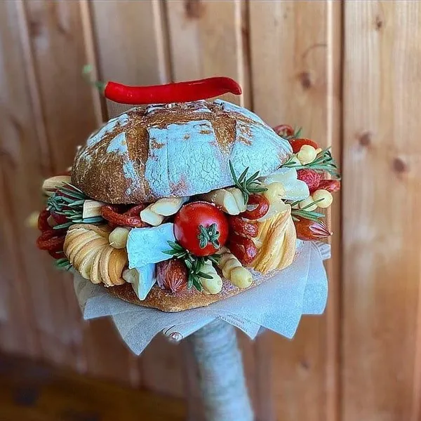 Мужской букет "Бургер"