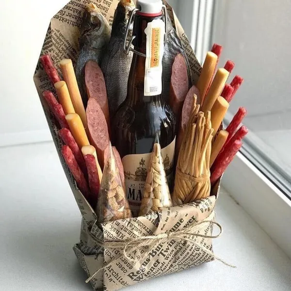 Мужской букет "Конверт"