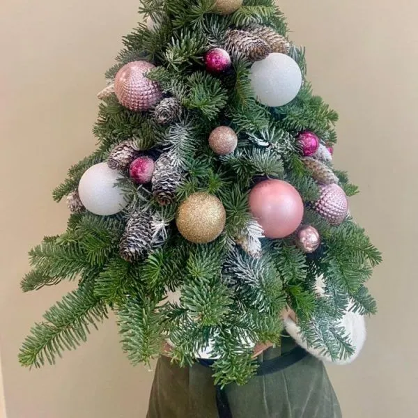 Новогодняя композиция "Ель большая настольная"